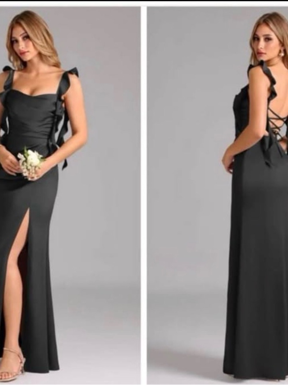 Azazie Black Dress
